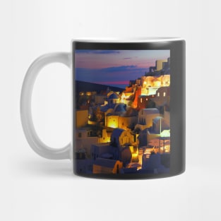 Greek island night Mug